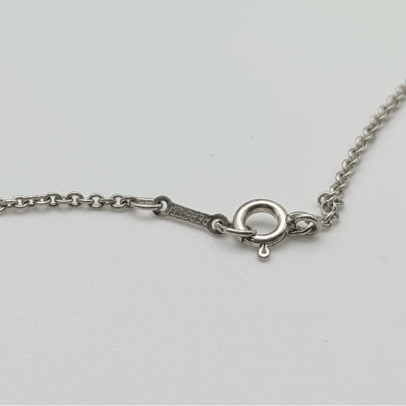 Tiffany & Co Elsa Peretti Bean Necklace Sterling Silver 925 - Picture 3 of 4